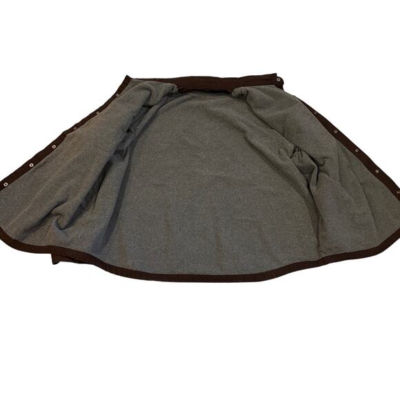 Duluth Fleece Lined Canvas Shirt Mens 4XL Brown Shacket Hanger Bender Fire Hose - Picture 6 of 11